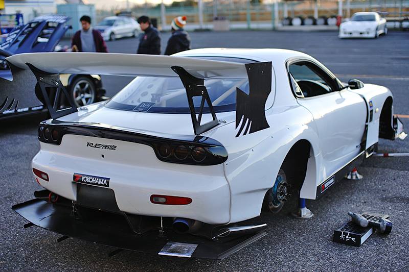 re雨宫★rx-7 fd3s用 リアフィニッシャーカバー(カーボン)