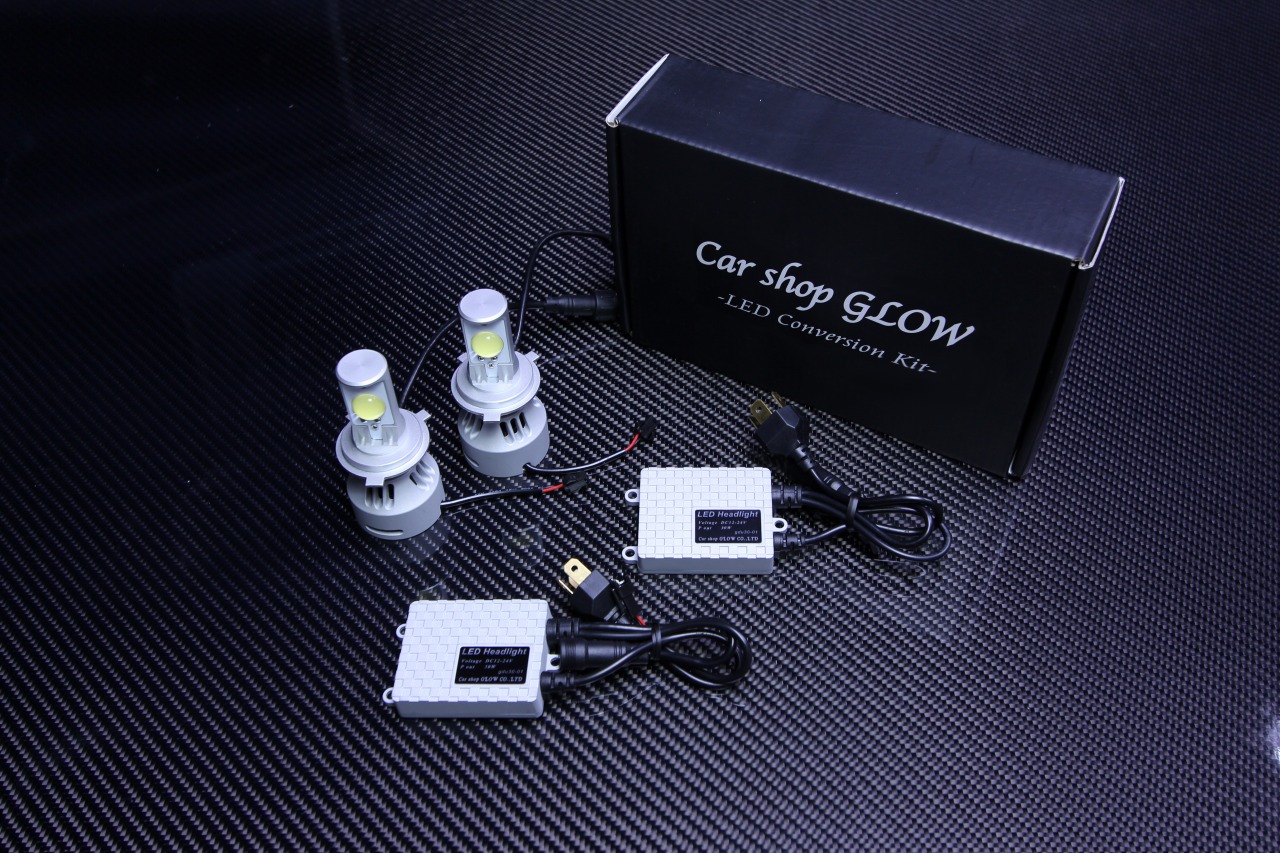 FC3S RX-7用 カーショップグロウ LEDヘッドライト 30W Hi/Low切替